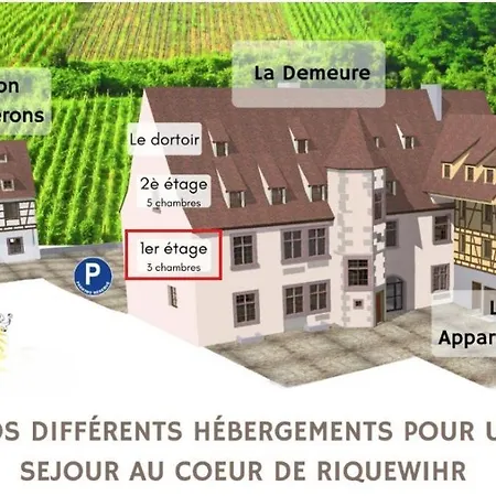 Apartmán Domaine La Cour Des Nobles - Demeure, Maison Et Au Coeur De Riquewihr